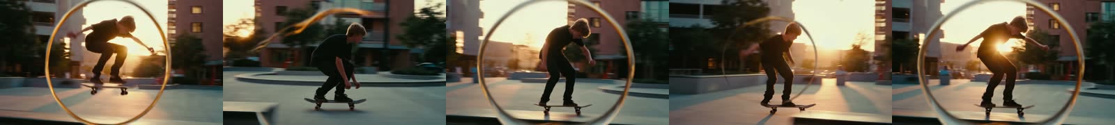 Boomerang frames over time