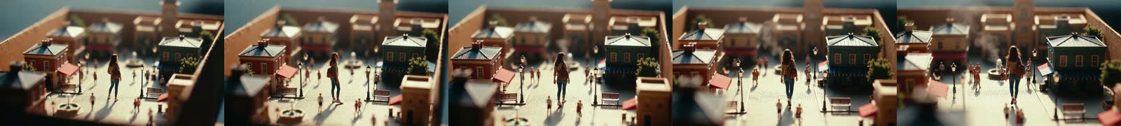 Diorama frames over time
