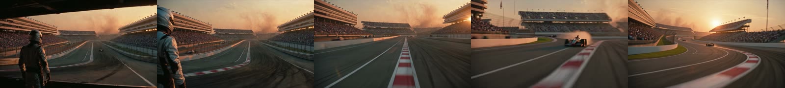 Race Track frames over time