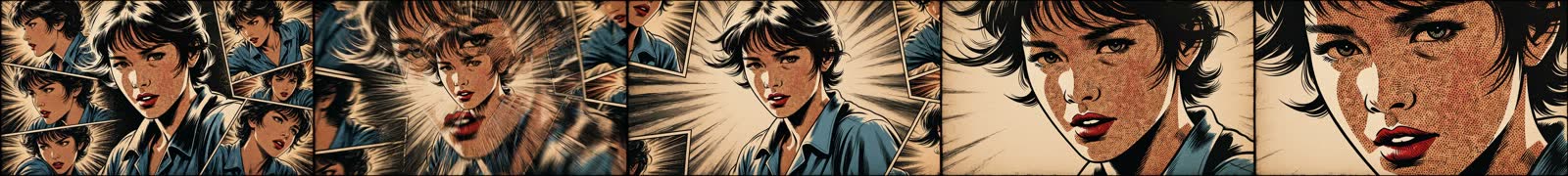 Comic frames over time