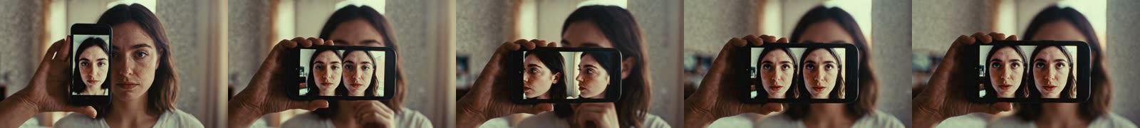 Selfie Twin frames over time