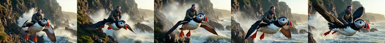 Puffin Ride frames over time
