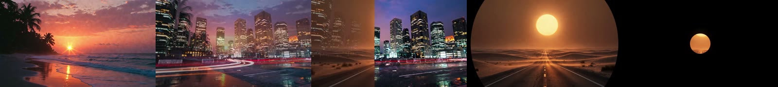 Transitions frames over time